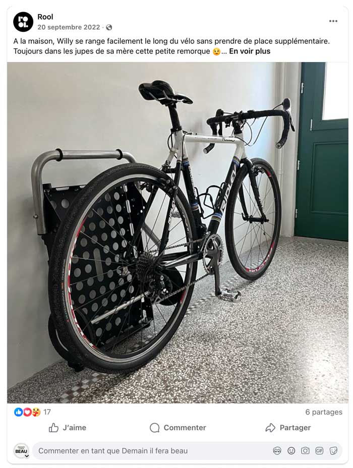 Communication storytelling de ROOL sur les réseaux sociaux mettant en scène Willy comme compagnon du quotidien